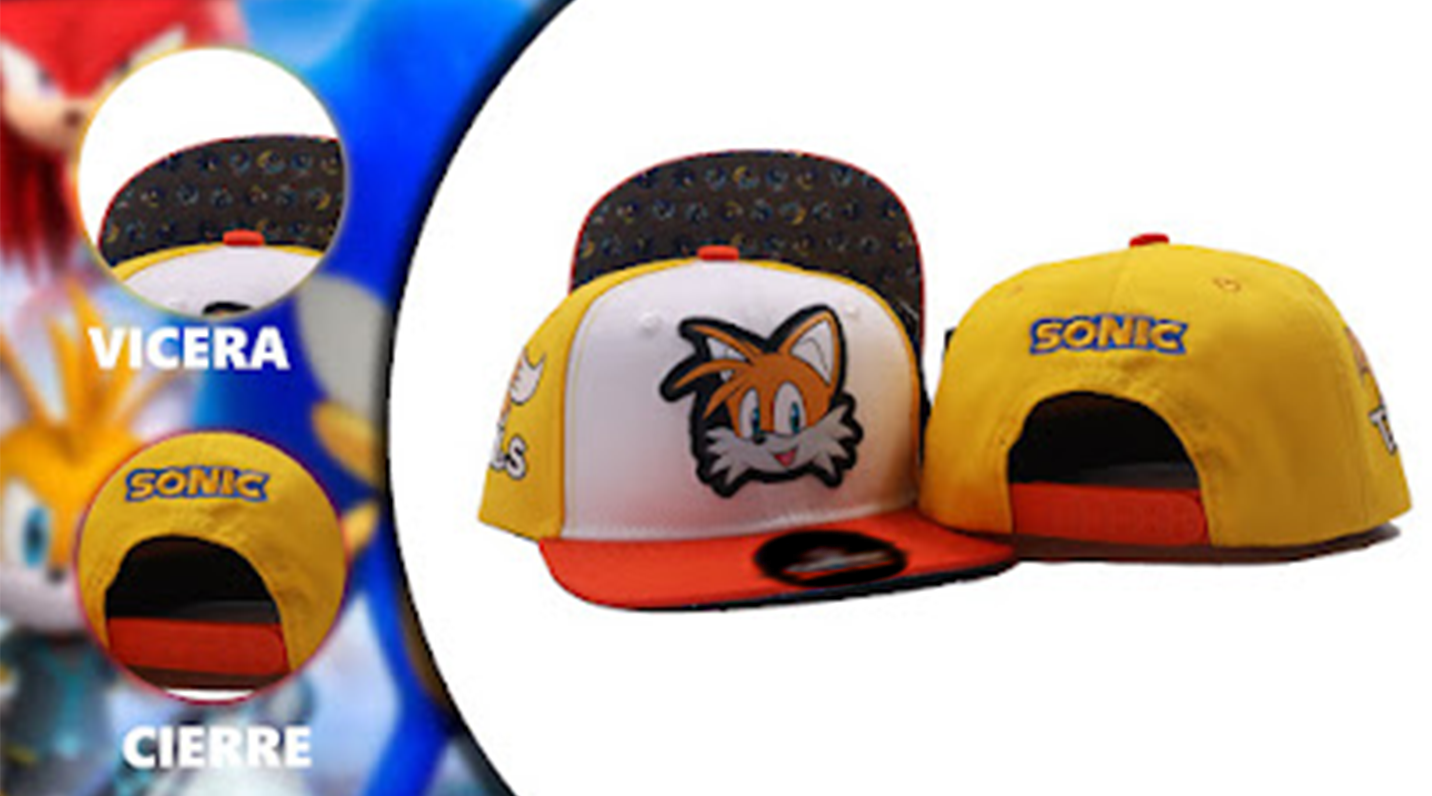 Gorra Infantil amarilla de Sonic